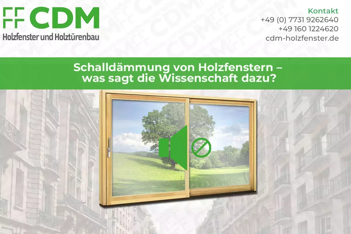 Schallschutz-Holzfenster mit hoher Schalldämmung – modernes Fenster mit bis zu 47 dB Lärmschutz