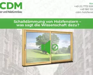 Schalldämmung von Holzfenstern – was sagt die Wissenschaft dazu?