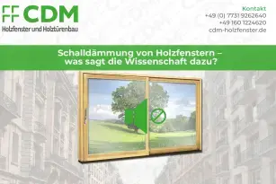 Schalldämmung von Holzfenstern – was sagt die Wissenschaft dazu?